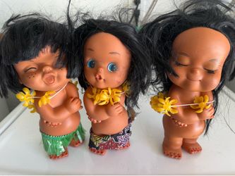 Vintage Hawaiian dolls