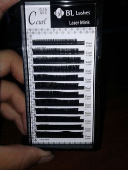 Lash glue & mink lashes one by one