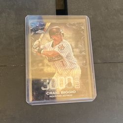 CRAIG BIGGIO 2016 TOPPS 3000 HIT CLUB !!!! CARD #3000H-14 ASTROS HOF 🔥🔥🔥