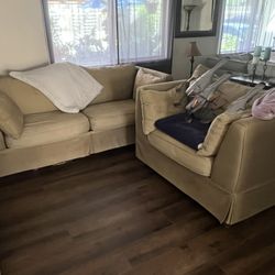 Couch And Oversized Chair