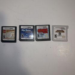 4 Nintendo Ds Games Lot: 3-2DS Games 1 3DS Game Preowned Tested Working!!   