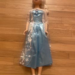 New and big Disney Frozen Elsa Doll ( Three feet tall)