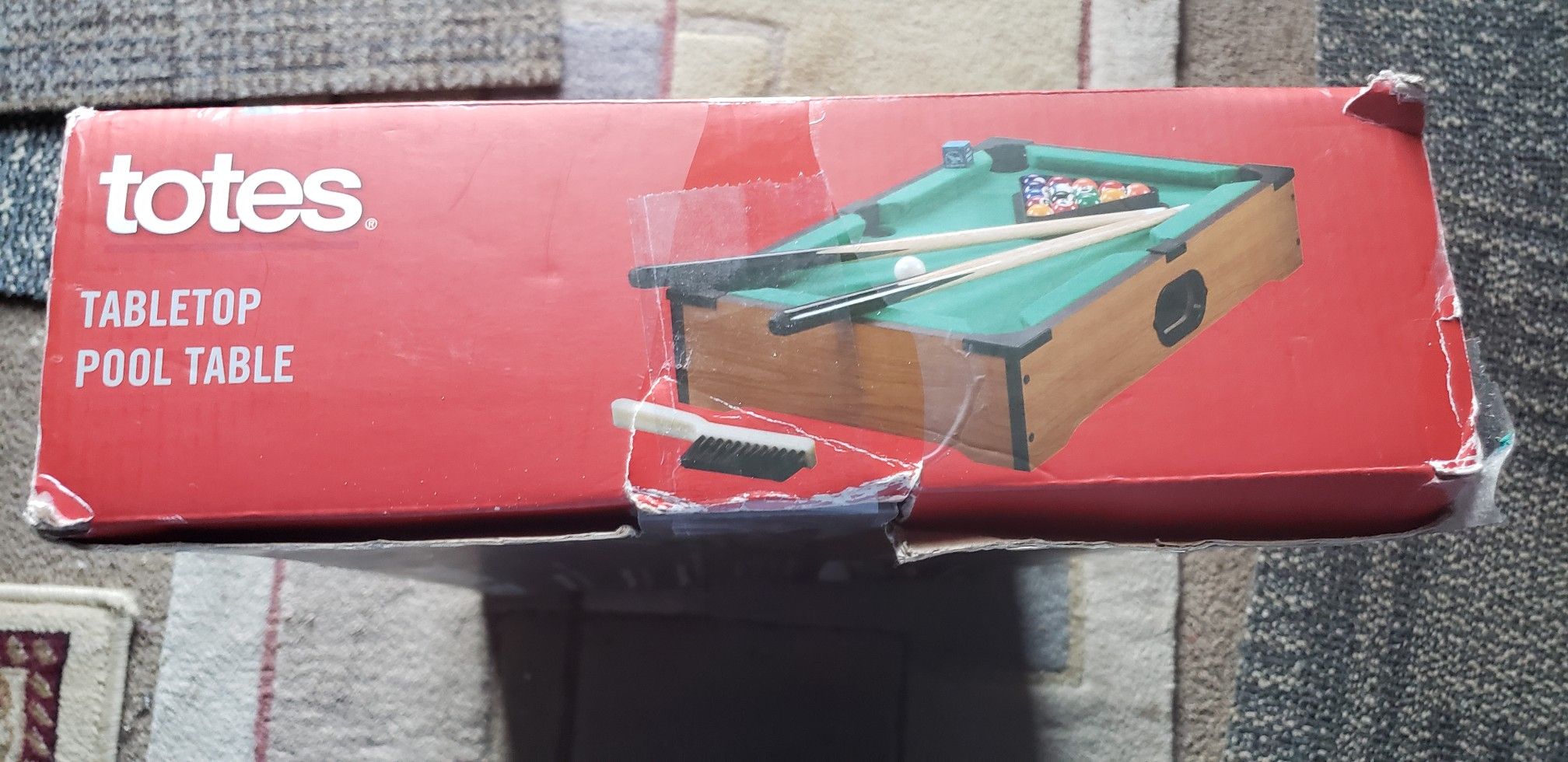 Totes Tabletop Pool Table Portable 2 Player Fun