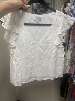 Lucy Paris Linen Flutter Sleeve top