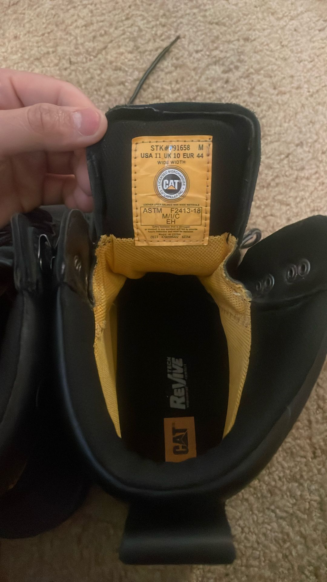 Cat Waterproof Steel Toe Work Boots