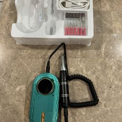 Cordless Electric Nail Drill - 35000 RPM Portable Rechargeable Nail File Set, Professional Nail Drill Lncludes 6 Nail Drill Bits and Sanding Belt，for 