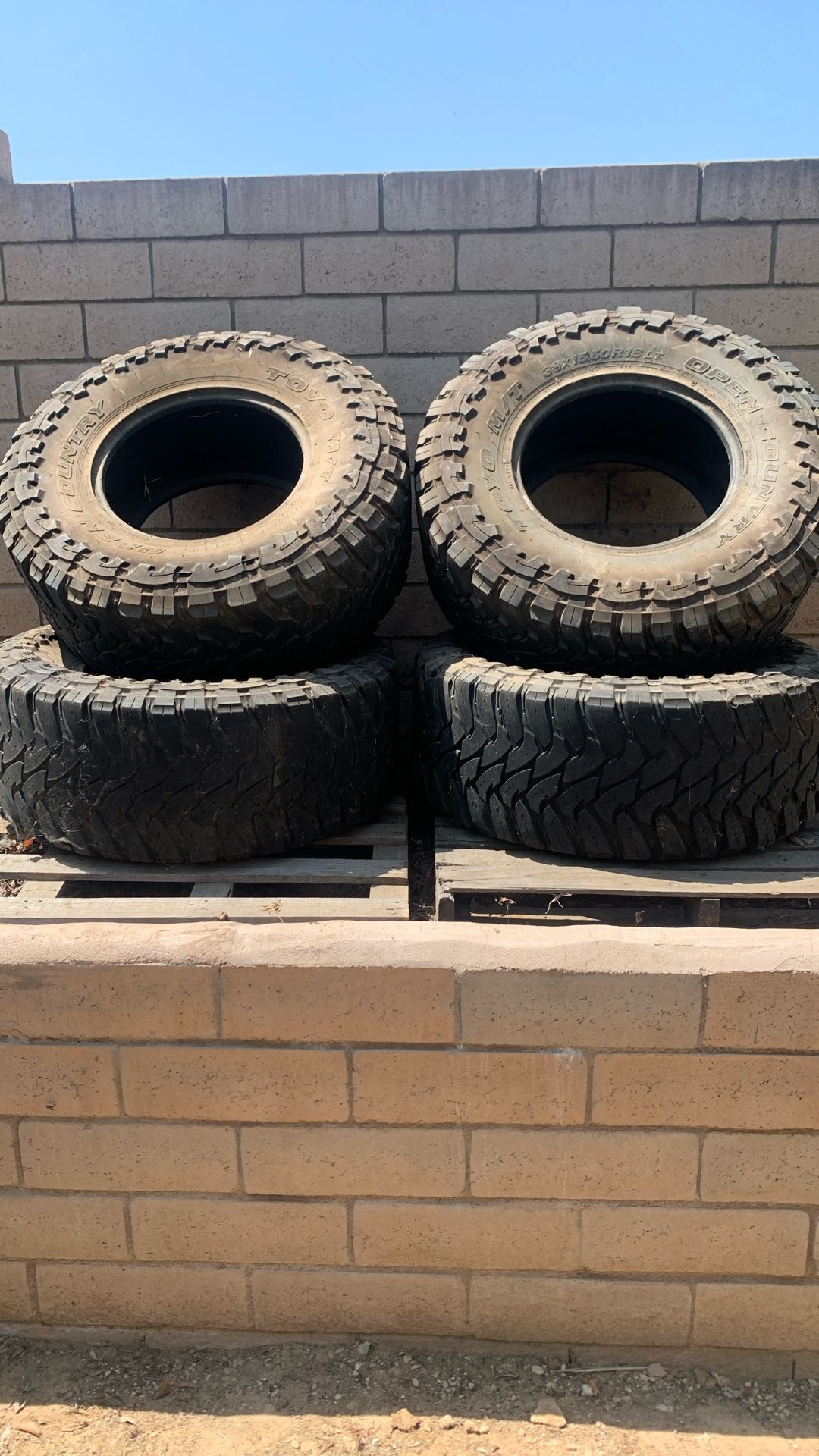 TOYO M/T open country tires.