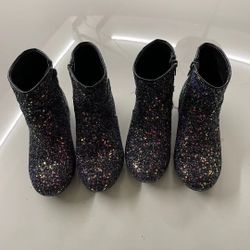 Two Pairs Of Girls boots Size 1&2