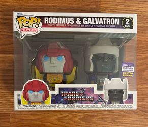 Limited Edition Transformers Funko Pop Toy Set RODIMUS & GALVATRON VINYL FIGURES FIGURINES