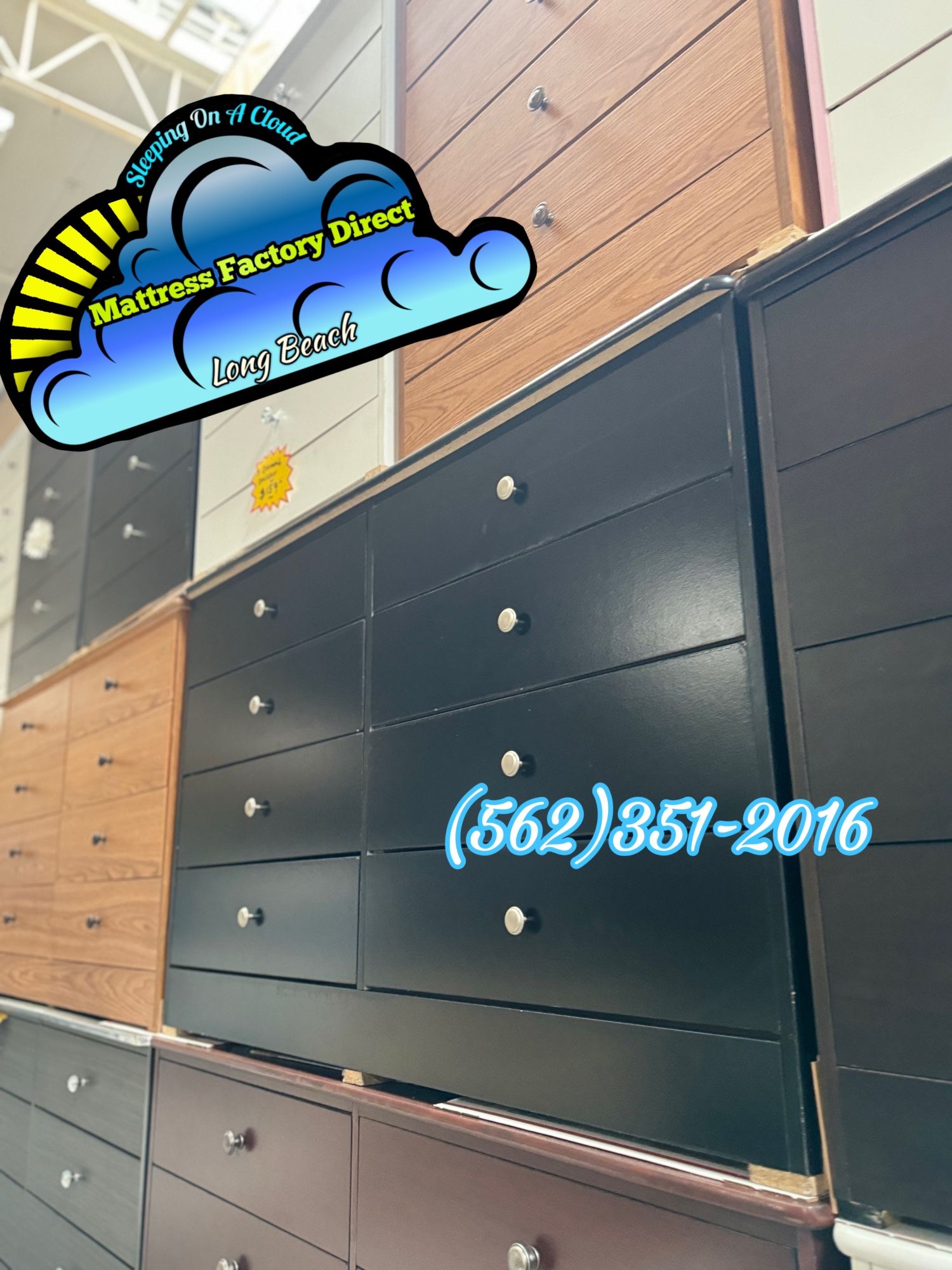 Black Eight Drawer Dresser Compressed New Cajonera Comoda