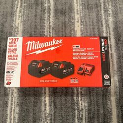 Milwaukee M18 RedLithium XC5.0 starter battery kit