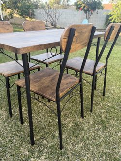 Dining room table with chairs