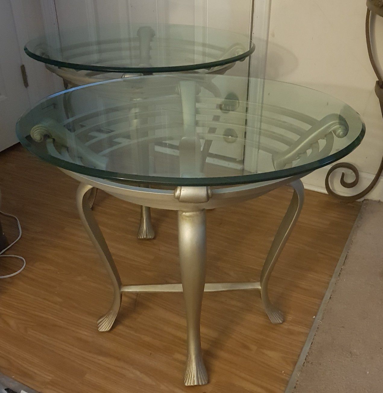 2 Nice Glass End Tables