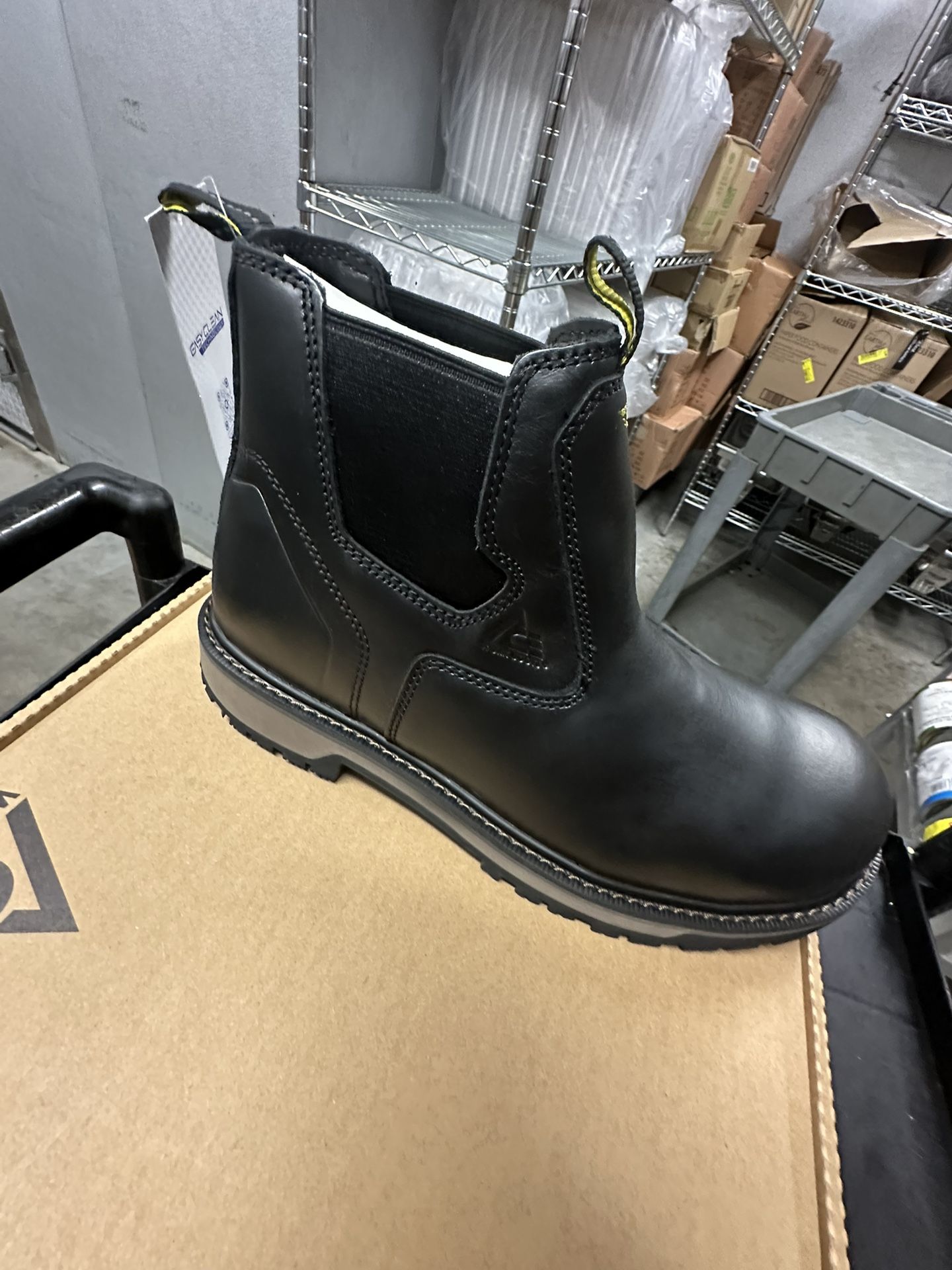 New In Box Men’s Black Workbooks Size 10