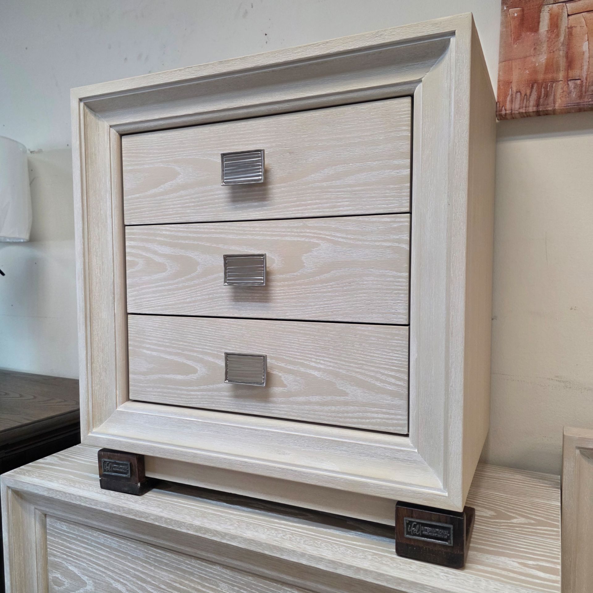 Solid Wood 3 drawer night stand