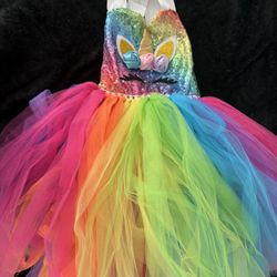 Unicorn Tutu Dress Size 4/5