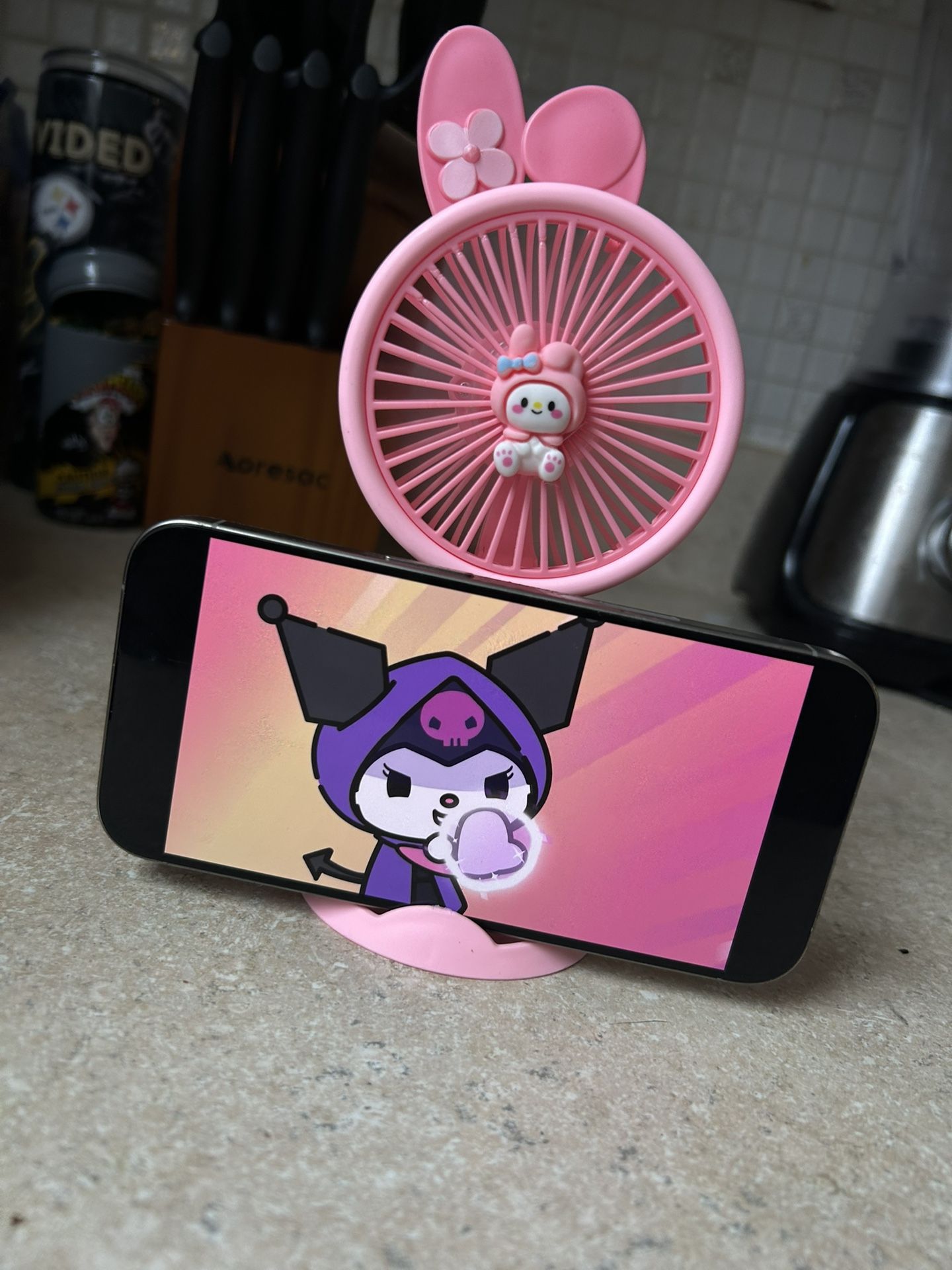 Mini Kitty Kawaii Fan