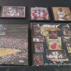 Miami Heat NBA Basketball Photo Wall Art Set $160 O.B.O. 