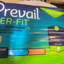 Prevail Adult Diapers 44-58