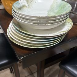 10 piece dining plate set