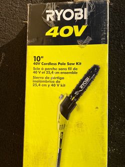 RYOBI 40V 10 Inch Cordless Pole Saw Kit