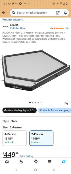 Acacia tent with base