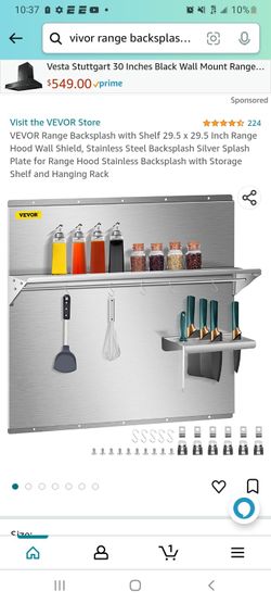 BBQ Backsplash With Shelf