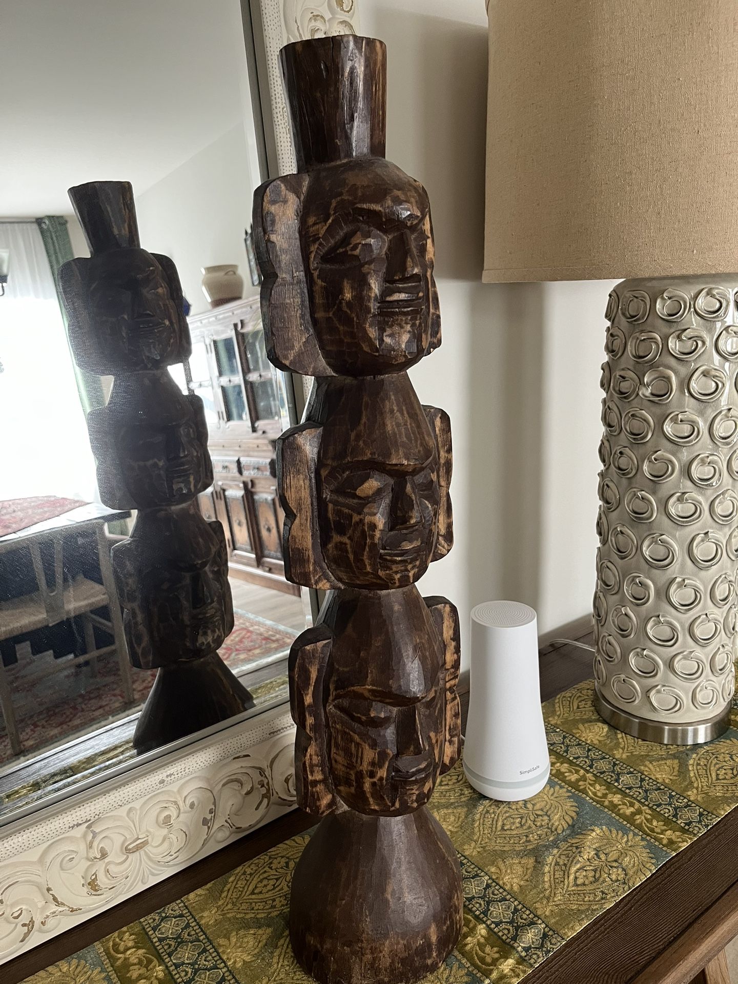Wooden Totem Pole Decoration