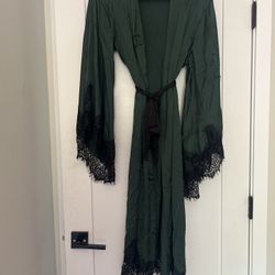 3 X Bridesmaids Robes - Dark Green 