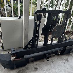 Jeep Wrangler Jk 2007-2018 LOD Rear Bumper With Spare Tire Carrier