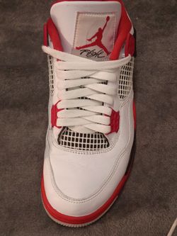 Air Jordan 4 White Red Sneaker