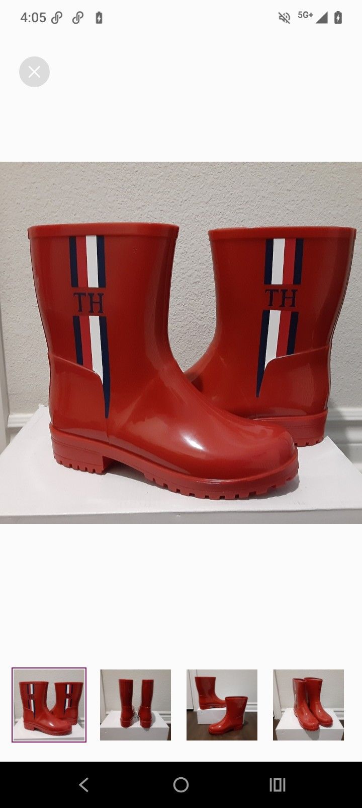Tommy Hilfiger Women's Size 7 Rain Boots