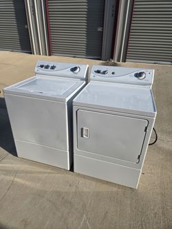 White Washer and Dryer Set