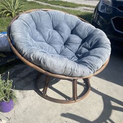 Papasan Chair With Cushion 