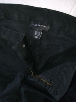 Lane Bryant Black Denim Size 28