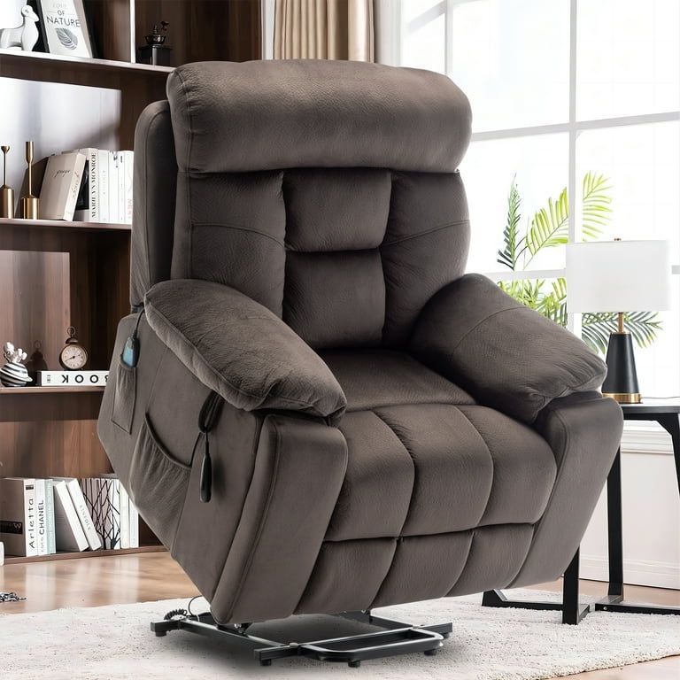 Brand New Recliner Sofa, Massage Chair With Electric And Heat Cushion, Hidden Cup Holder.