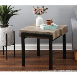 Black Metal Side Table - 20" H - 20" H x 21.5" W x 20" D