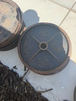 45lbs cast iron plates
