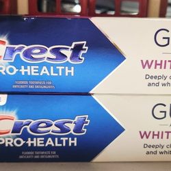 (2) Crest Pro-Health Gum & Whitening Antibacterial Fluoride Toothpaste, 4.8 oz, for Adults and Kids 12+