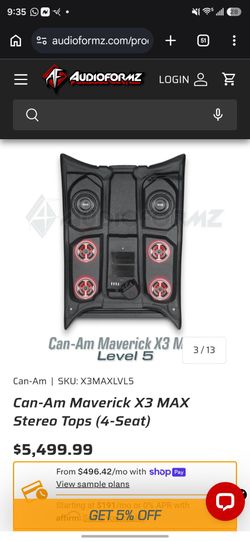 Audio Formz Can Am X3 4 seater