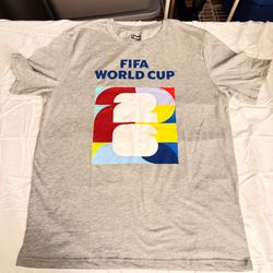 FIFA World Cup 2026 Official Licensed Gray Graphic T-Shirt Men’s Large NWT