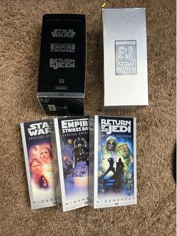 Star Wars Trilogy Special Edition VHS Box Set 1997 Widescreen THX Darth Vader Sleeve