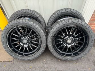 NEW 22x10 edge Offroad wheels wrapped in 305/40r22 RBP tires