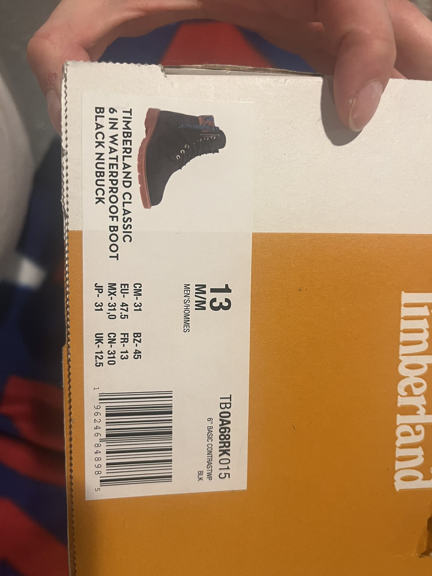 PREMIUM TIMBERLAND MEN'S CLASSIC 6'' INCH WATERPROOF BOOT BLACK NUBUCK A68RK