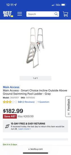 Outside Pool Ladder New! Read Description!