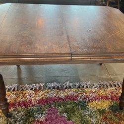 Antique Oak Dining Table 