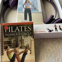New Yoga Mat, Pilates Ring with book