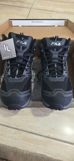 FILA Steel Toe Mens Size 13 All terrain Sneakers Black/Gray brand New