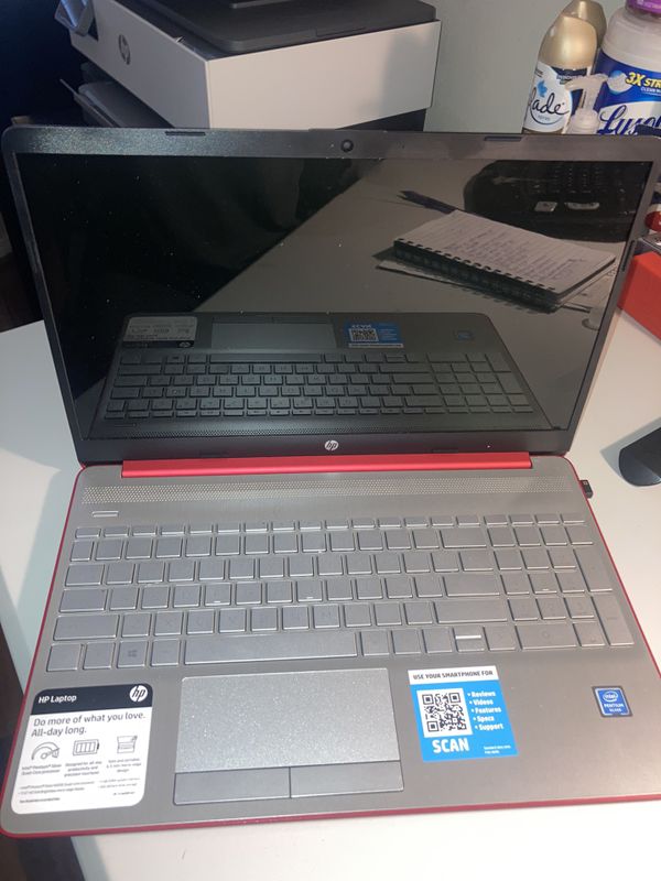 Hp 15 6 pentium 4gb 128gb laptop scarlet red for sale in houston tx