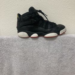 Jordan Air 6 Rings Black 7 Youth